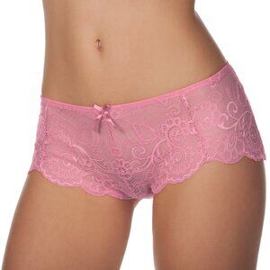 Panache Andorra Sheer Sexy Lace Short Panties Powder SIZE SMALL